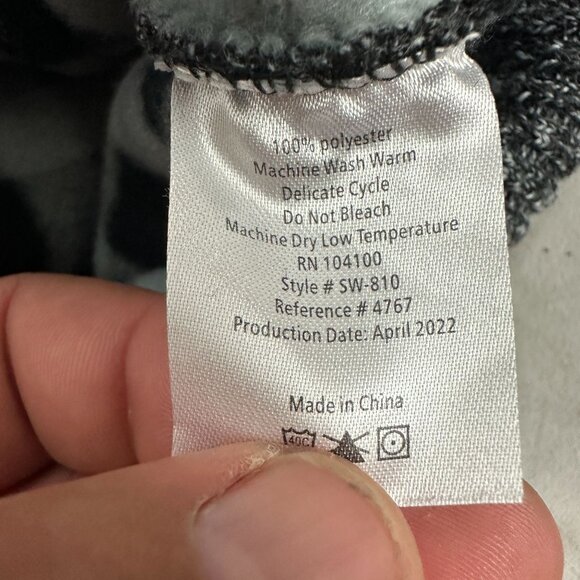 Gioberti Mens Regular Fit Quilted Sweater Jacket SW-810 Melange Charcoal Size 14 - Picture 6 of 6